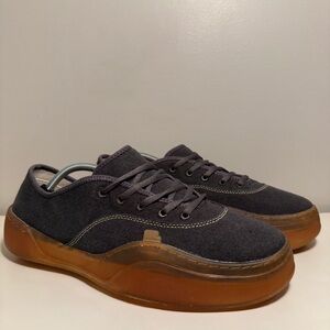 ERL Camino Low Skate Canvas Grey Lace Up Sneaker Men’s 12 US Chunky Gum Sole